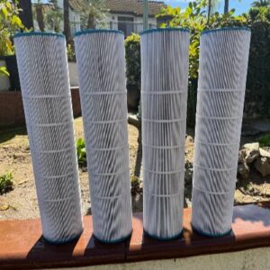 Clean pool cartridge filter after professional filter cleaning in Cave Creek, AZ