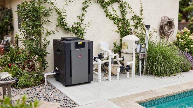 swimming pool heater installation